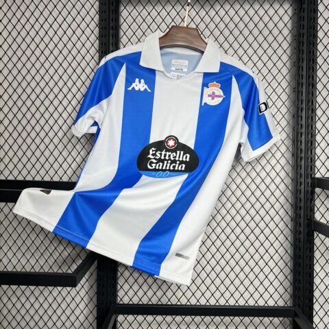 (24/25) Deportivo De La Coruna Home Jersey S-4XL