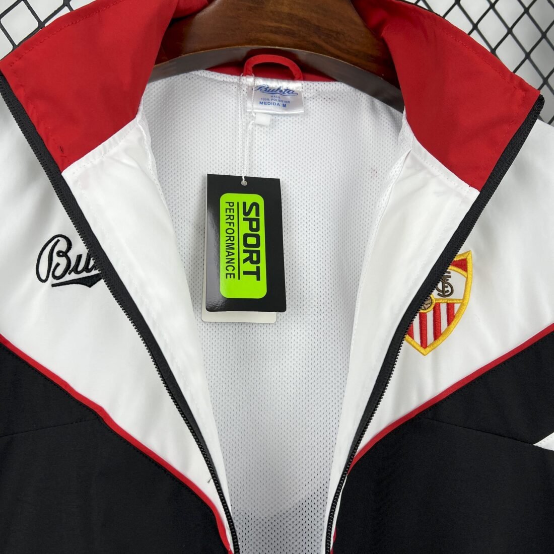 Mens Sevilla Fc 2025 Retro Windbreaker Álbum Soccer Jersey& Retro Shirts S-3XL 8