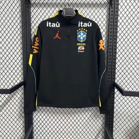 (26/27) Brazil Pre-Match Jacket Men Long Sleeve S-3XL