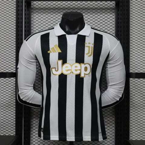 26/27 Juventus Home Jersey Men Long Sleeve Player Version S-2XL