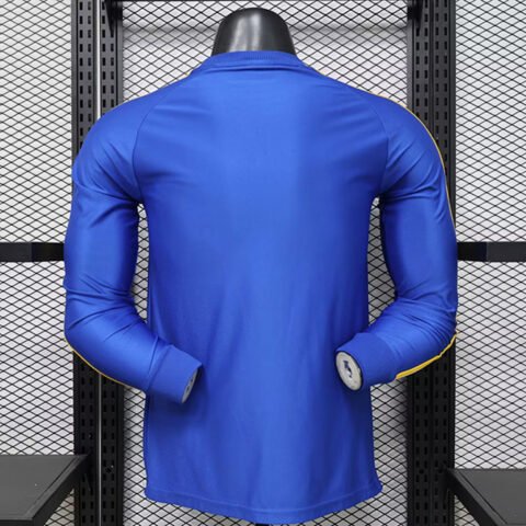(25/26) Real Madrid Player Casual Blue Vintage Long Sleeve S-XXL