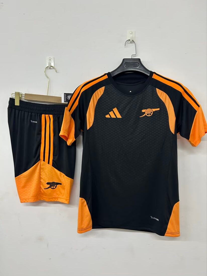 (26/27) Arsenal Black Short Sleeve تدريب قميص S-3XL 4