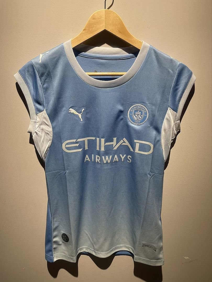 (26/27) Manchester City Home Girl Size Jersey Without Sleeve S-XXL 1