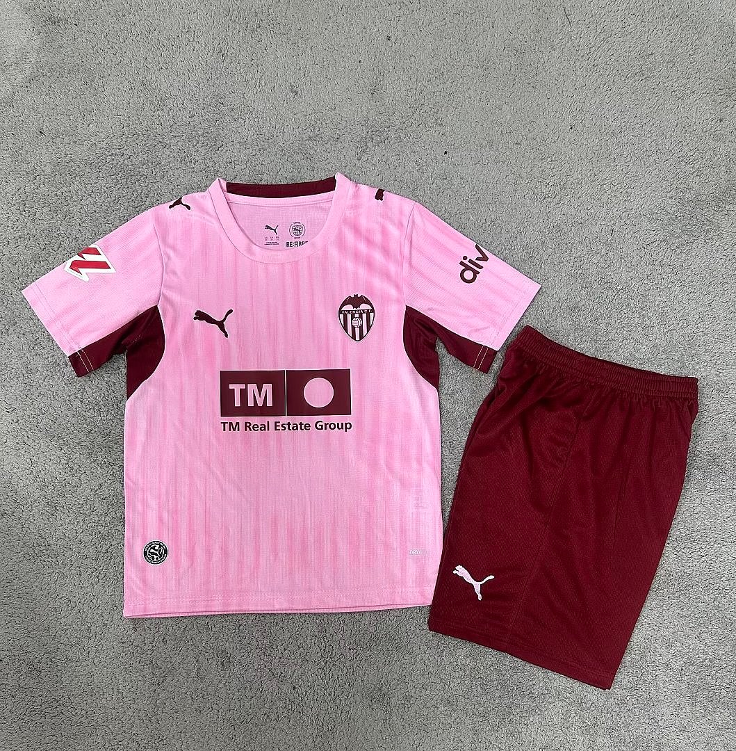 (26/27) Valencia Third Kids Sets 26 27 Jersey Calcio/ Jersey Football/Futbol T-Jersey 1