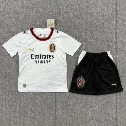 (26/27) AC Milan Away Kids Sets 26 27 Jersey Calcio/ Jersey Football/Futbol T-Jersey