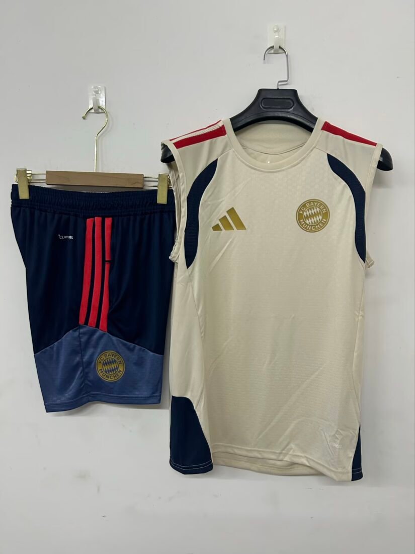 26-27 Bayern Apricot Colored Tank Top تدريب طقم S-3XL 4