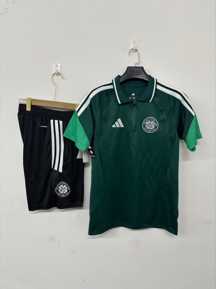(26/27) Celtic Navy Blue Polo قميص Set S-3XL 2