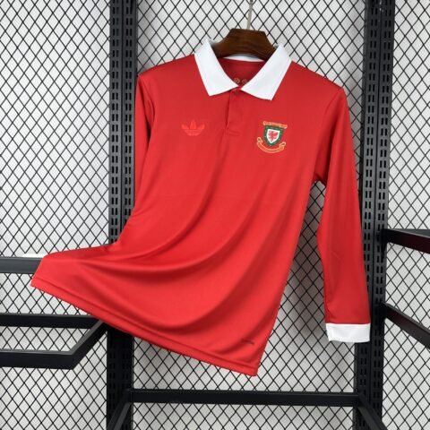 (26/27) Mens Wales أكمام طويلة قميص S-XXL