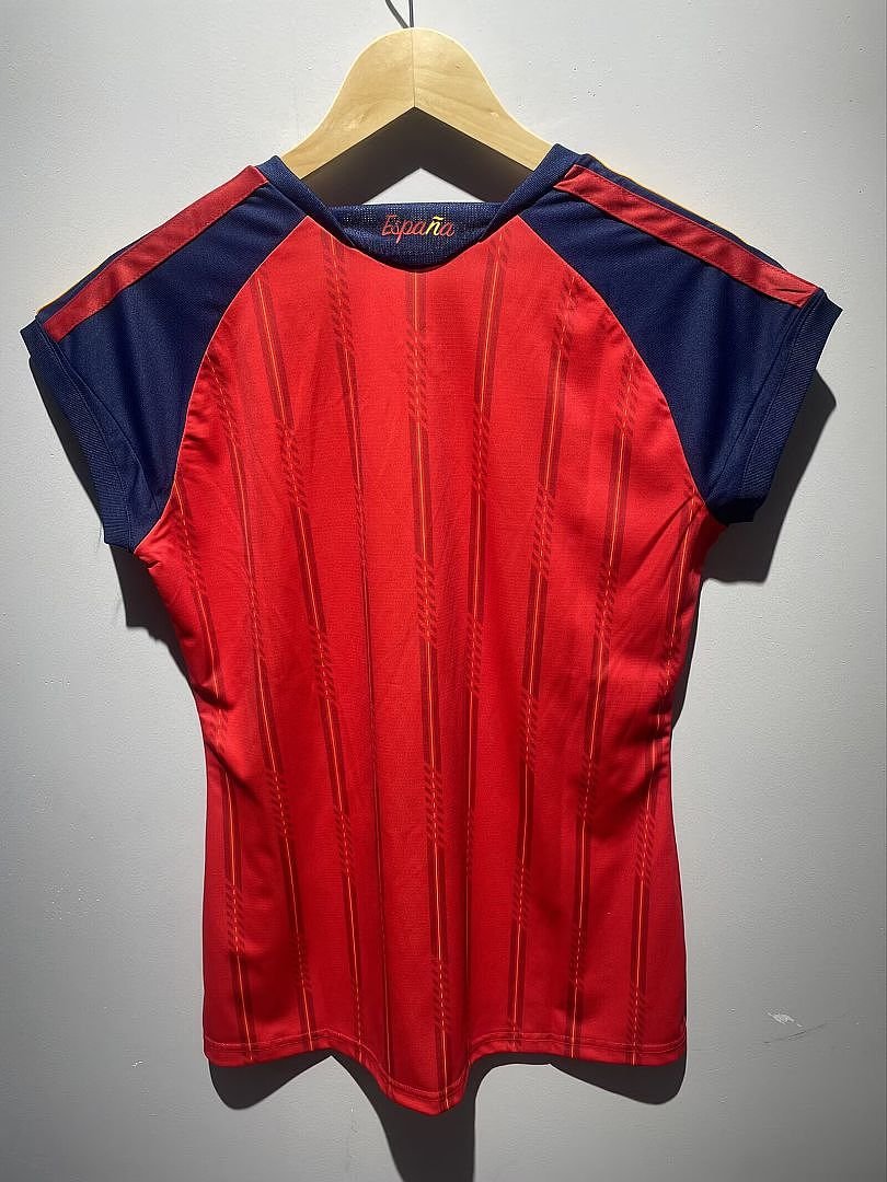 (26/27) Spain 26 Two Star Home Girl Size Jersey Without Sleeve S-XXL 4