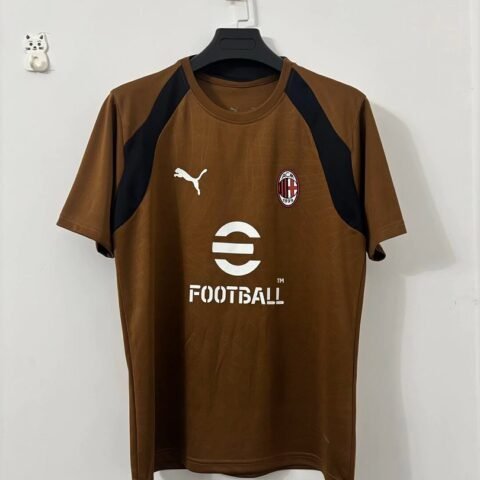 (26/27) AC Milan Brown Training Shirts S-3XL