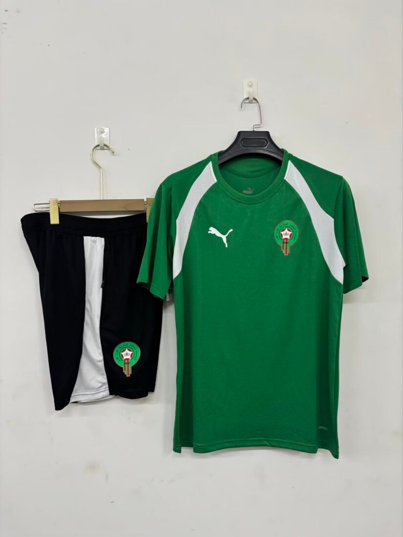 (26/27) Morocco Green تدريب Uniforms S-3XL 4