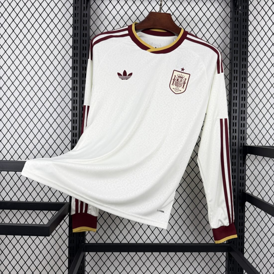 (26/27) Mens Spain World Cup Away Long Sleeve Jersey S-XXL 4