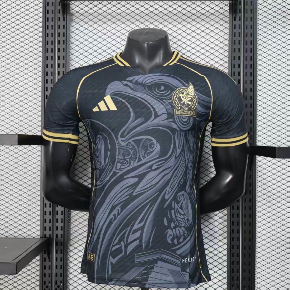 (25/26) Player Mexico Black Eagle إصدار خاص طقم Apparels S-XXL 2