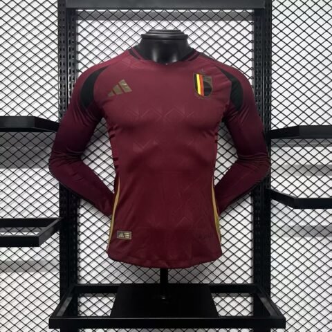 (24/25) Player Belgium Euro الأساسي Long Sleeves قميص S-2XL