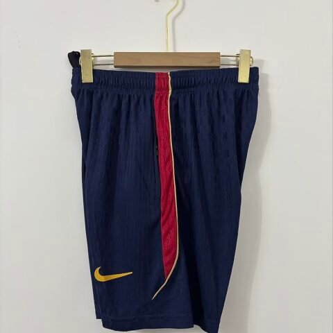 (26/27) B-A Dark Blue With Red Allenamento Short Player S-2XL