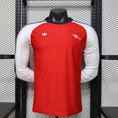(26/27) Arsenal Player كلاسيكي Red Long Sleeves S-2XL