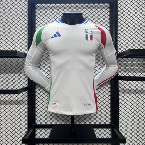 (24/25) Player Italy Euro الاحتياطي Long Sleeves قميص S-2XL