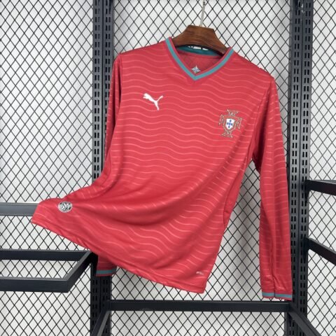 (26/27) Mens Portugal World Cup الأساسي Long Sleeves قميص S-4XL