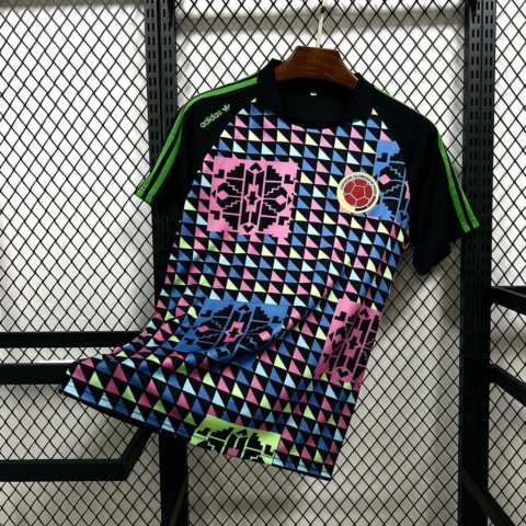 (90/91) كلاسيكي Colombia حارس المرمى Adidas قميص S-2XL