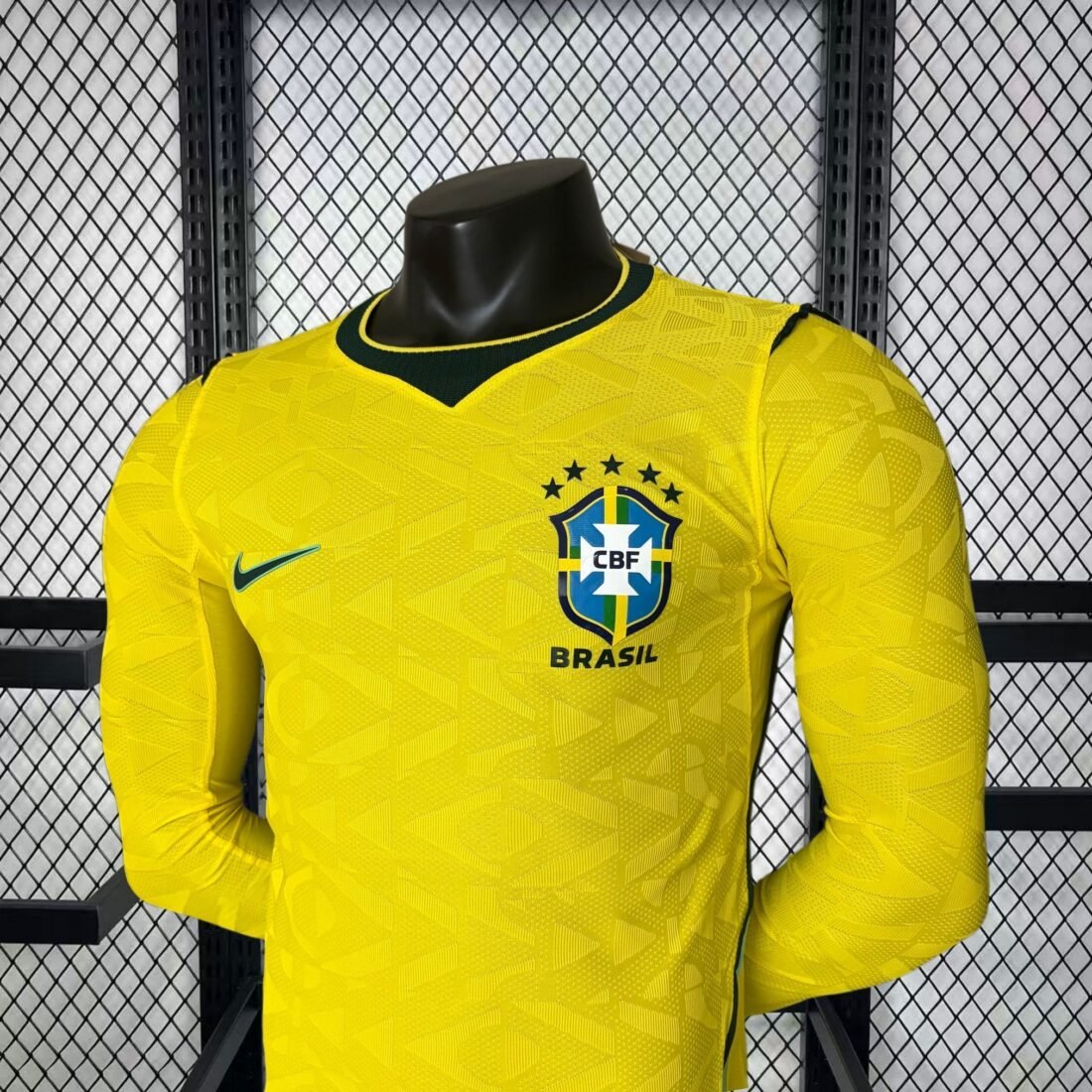 (2026) Mens Brazil World Cup Home Long Sleeve Jersey Player S-XXL 5