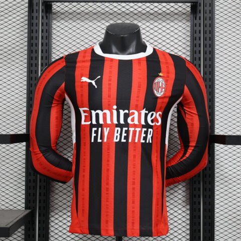 (24/25) AC Milan Long Sleeve Player Jersey S-XXL