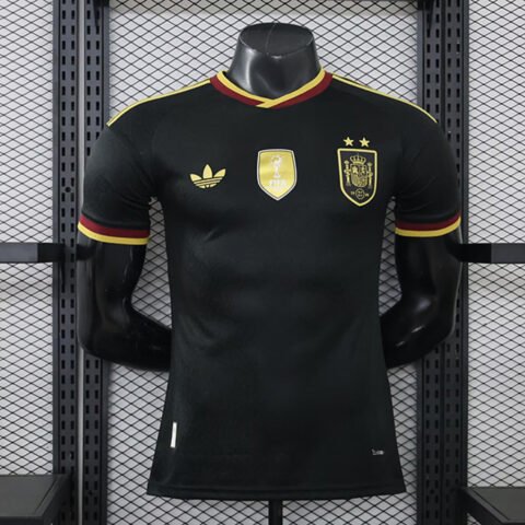 (26/27) Spain Player 2 Star Black S-XXL