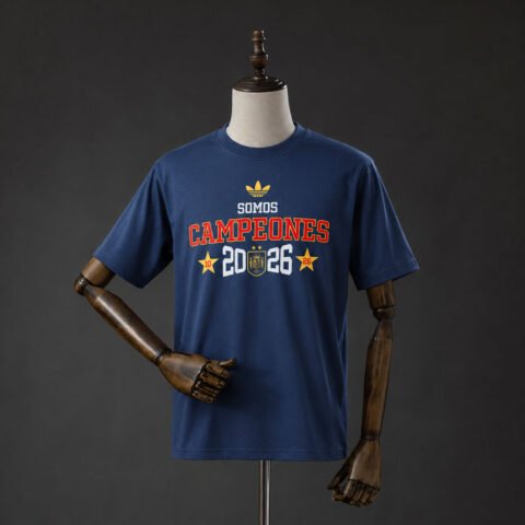 (26/27) Spain We Are Champions T-قميص Blue S-3XL