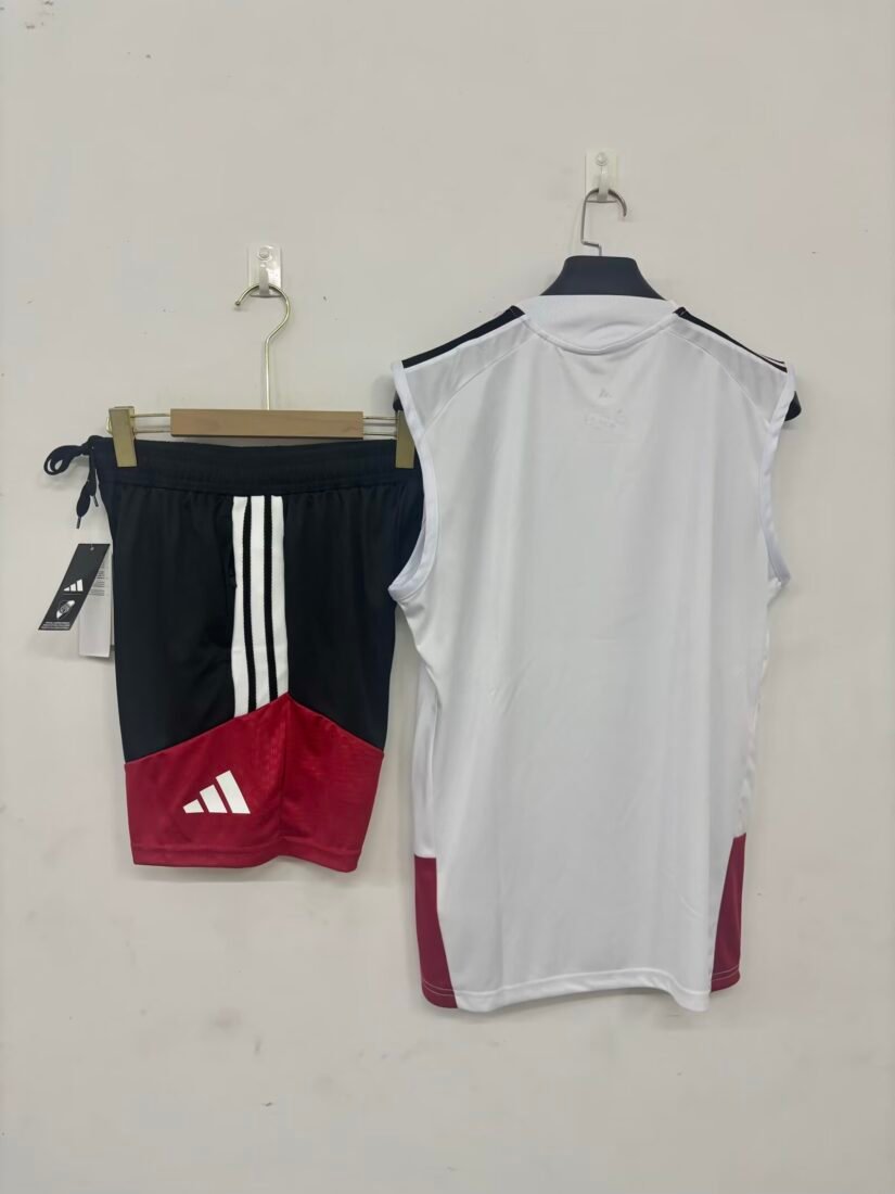 (26/27) River Plate White Tank Top Training Suit S-XL 3