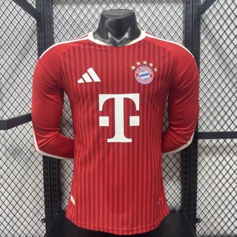 (26/27) Bayern Munich Player الأساسي أكمام طويلة S-2XL