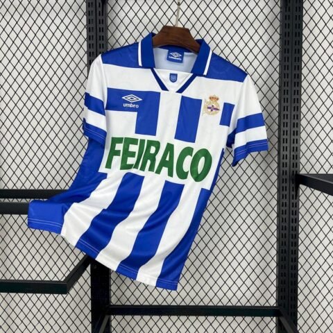(94/95) Deportivo De La Coruna Home Retro Jersey S-2XL