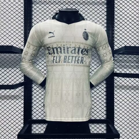 (24/25) Player AC Milan Co-Branded Edition Long Sleeves قميص S-2XL