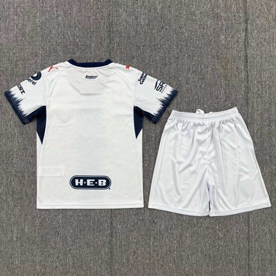 (26/27) Monterrey Away Kids Sets Jersey Calcio/ Jersey Football/ T-Jersey 3