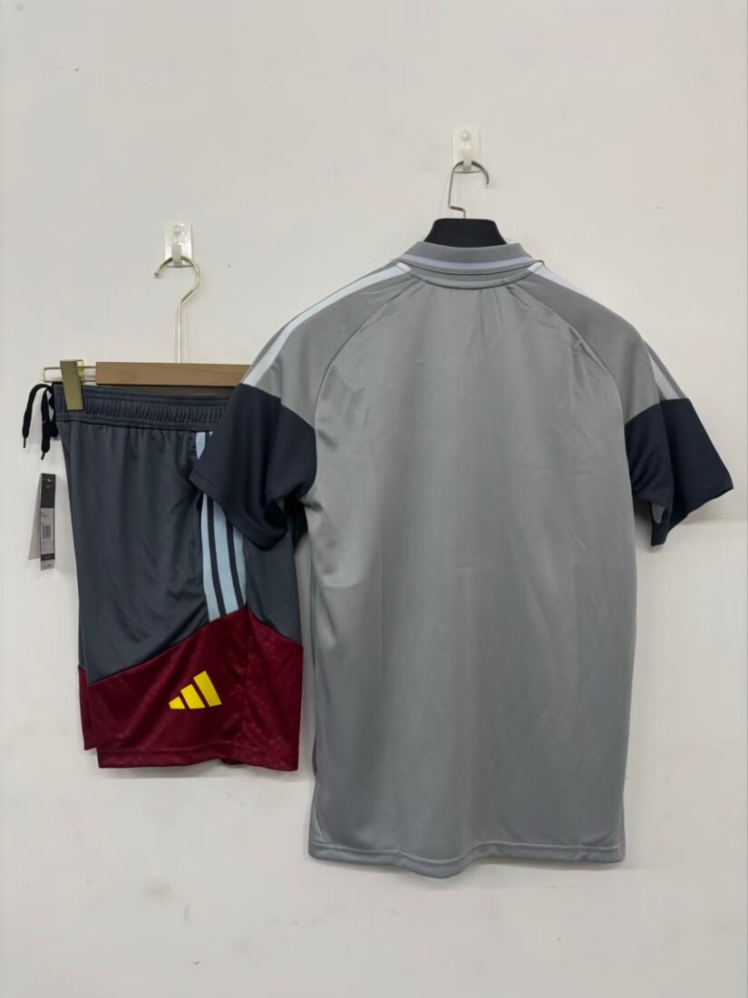 26-27 Aston Villa Light Gray Polo Shirt Set S-3XL 2