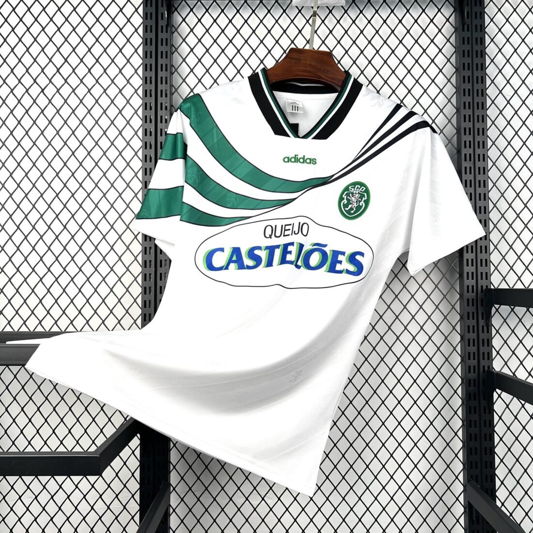 (94/95) كلاسيكي Sporting Cp الأساسي قميص S-XXL 10