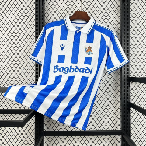 (25/26) Real Sociedad Retro Style Jersey S-XXL
