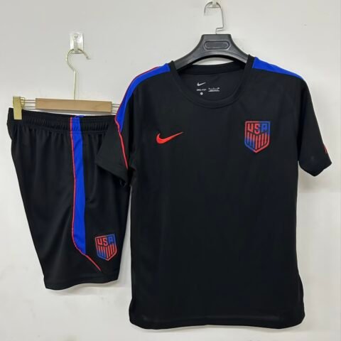(26/27) Usa Team تدريب قميص Black S-3XL