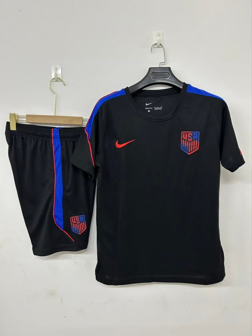 (26/27) Usa Team تدريب قميص Black S-3XL 2