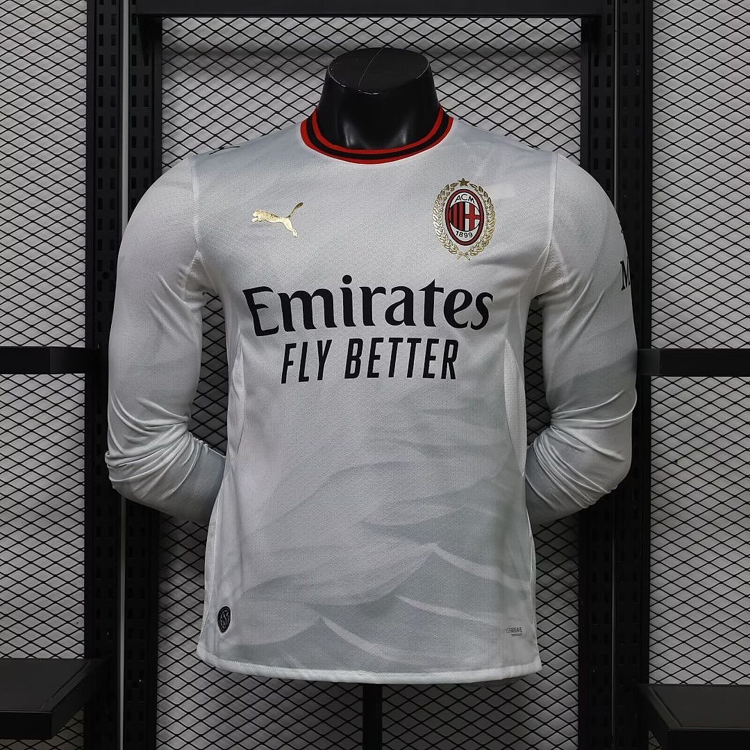 (26/27) AC Milan Extérieur Manches Longues Player S-2XL 1