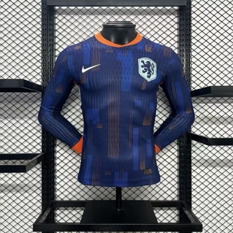 (24/25) Player Netherlands Euro الاحتياطي Long Sleeves قميص S-2XL