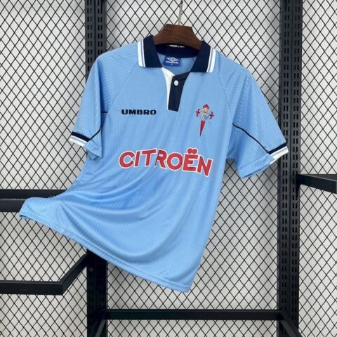 Celta Vigo 1997/99 Home Retro Jersey Álbum Soccer Jersey& Retro Shirts S-2XL