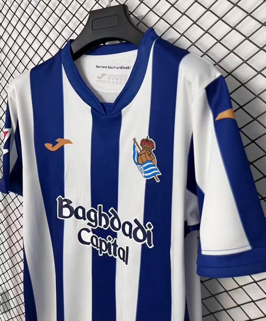(26/27) Real Sociedad Blue And White Casa S-2XL 5