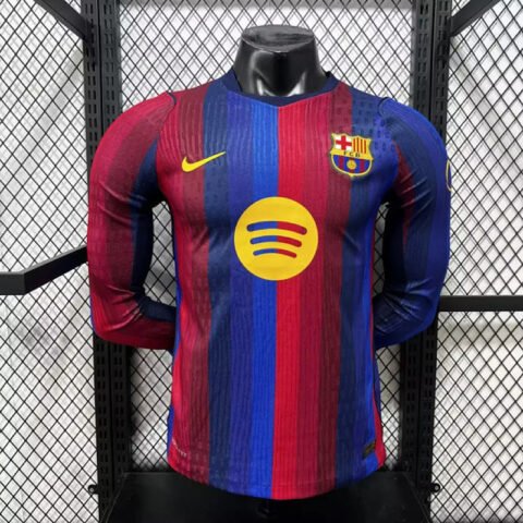 (26/27) Player Barcelona الأساسي أكمام طويلة S-2XL
