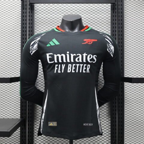 (24/25) Arsenal Player Long Sleeve Away Kit S-XXL