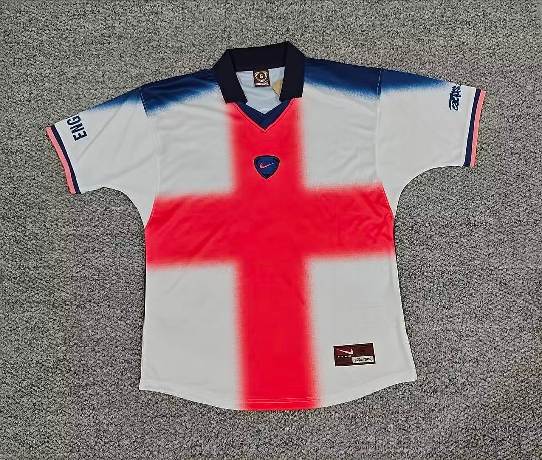 (26/27) Cactus Jack X Nike T90 England S-4XL Jersey Calcio/ Jersey Football/Fu T-Jersey 1