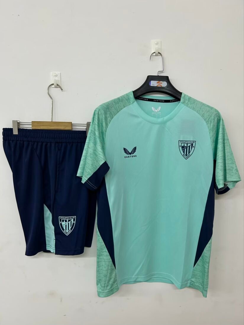 (25/26) Standard Size Athletic Bilbao Allenamento Maglia In Mint Green Sizes S-3XL 2