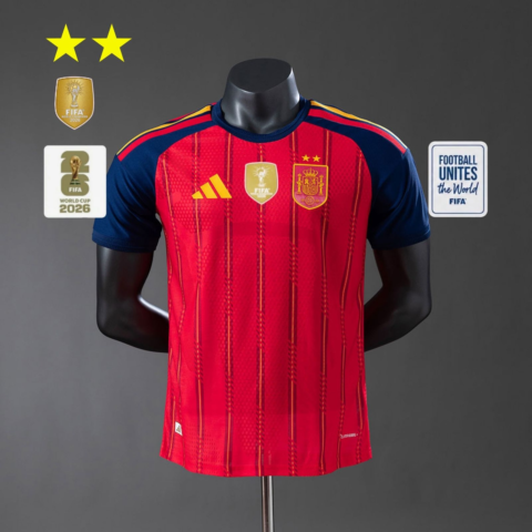 (26/27) Player Spain الأساسي 2-Star Champion Editio قميص S-2XL