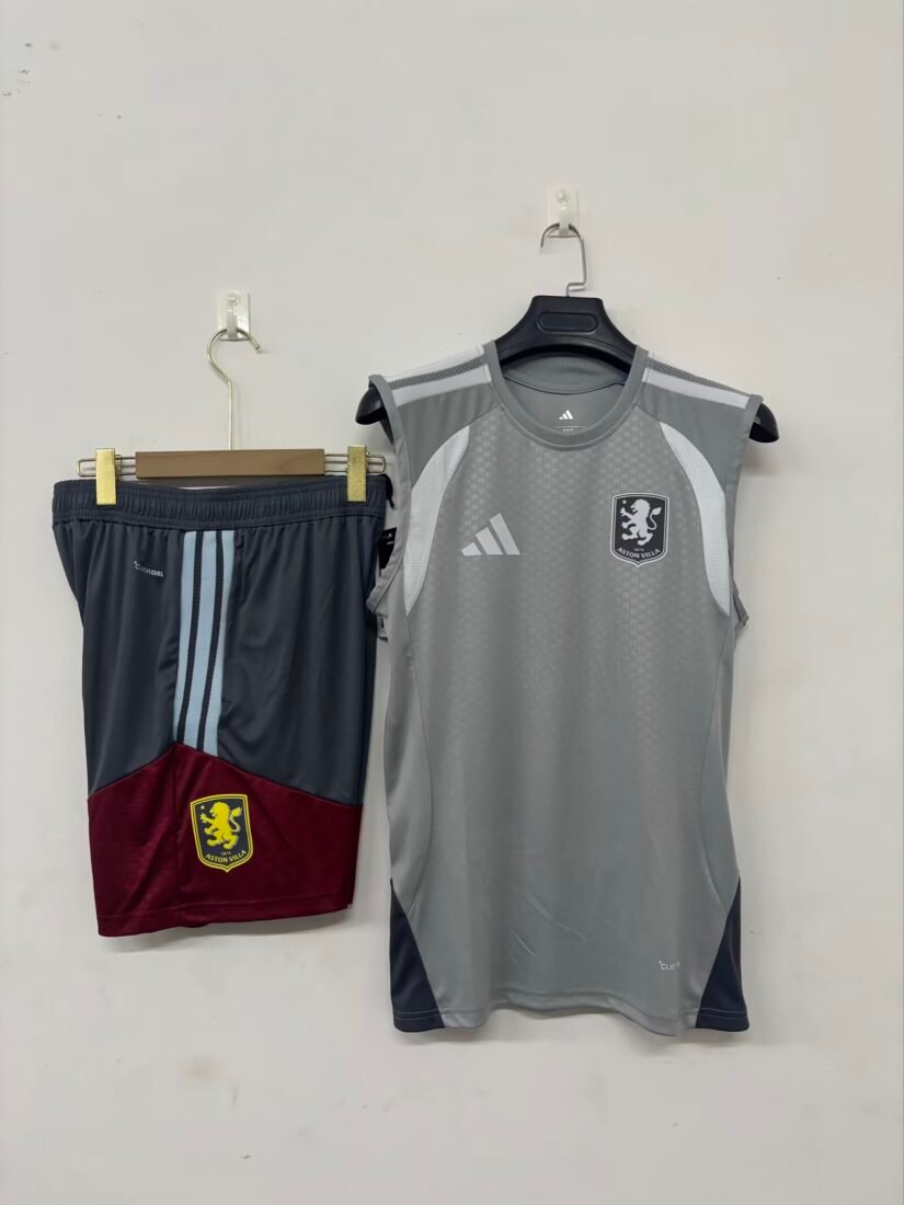 (26/27) Aston Villa Light Gray Training Top Trikot S-3XL 2