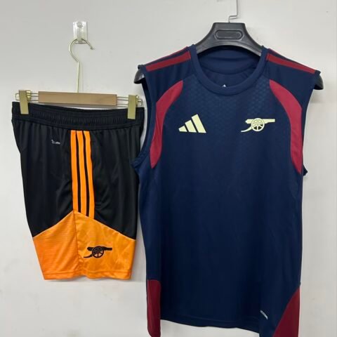 (26/27) Arsenal أطفال Blue T-قميص تدريب طقم 16-28