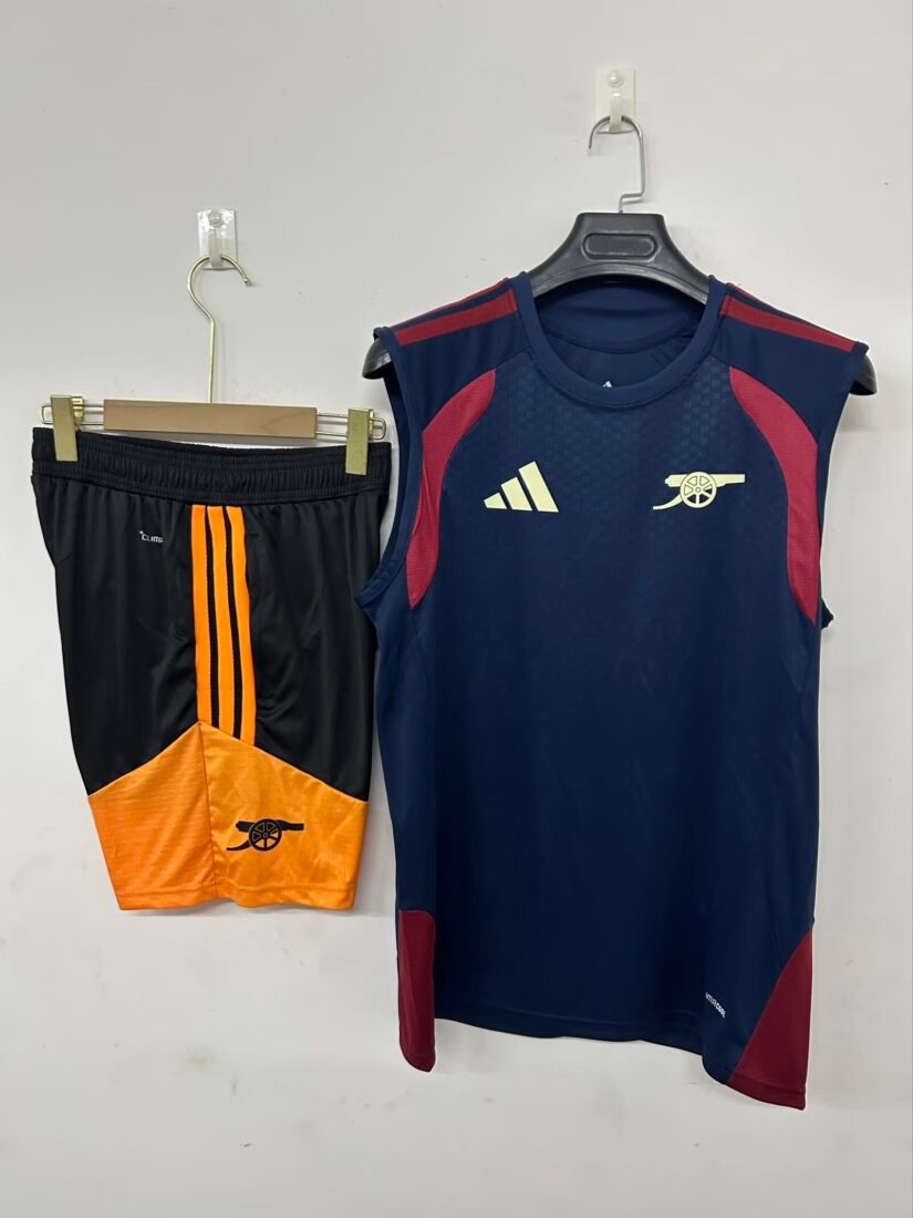 26-27 Arsenal Youth Blue T-shirt Treino Kit S-3XL 4