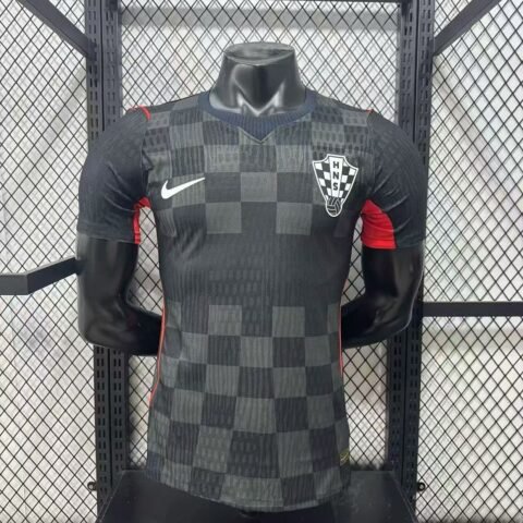 (26/27) Croatia Player Black Grey S-2XL